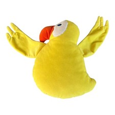 1999 IKEA Krumelur Vintage Plüschtier 34cm hoch Kuscheltier Vogel gelb Stofftier