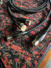 Pair AudioQuest Yukon Male XLR to Female XLR Cable - 6.56 ft. (2m) - LR 