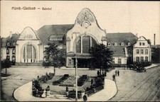 Ak Mönchengladbach am Niederrhein, Bahnhof - 11538135
