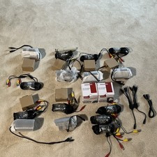 Dawson Waterproof Security Camera Lot Of 6 2 Hd dome cameras with Cables CCTV
