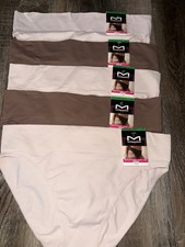 Maidenform  5-Pair Women's High Leg Bikini Seamless Underwear Nylon Blend  L