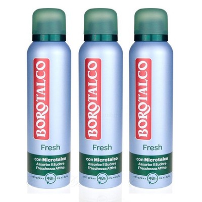 BOROTALCO ROBERTS deo Fresh Freschezza Attiva 3x 150ml