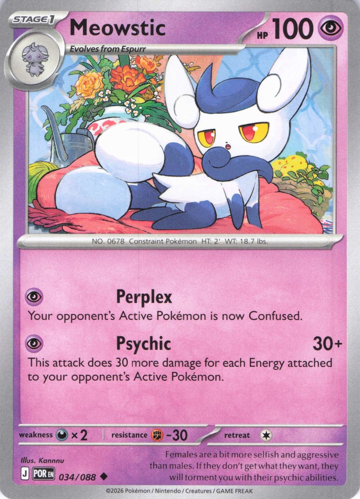 ME03: Perfect Order #034/088 Meowstic