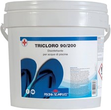 LAPI TRICLORO 90% in Pastiglie 200 gr 5kg - CLORO per Acqua Piscina