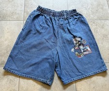 VTG Disney Mickey Unlimited Jerry Leigh High Rise Denim Stretch Shorts 20W Large