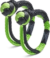 Bubba Rope 176744 Mini Gator Jaw 1/4" Soft Shackles Pair