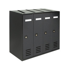Cassette Postali Condominiali 4 Posti 38,5X43X25 Cm Lamiera Zincata Cassetta