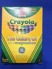 Crayola 2006 Special Edition GE The Colors Of Ecomagination 8 Crayons Rare
