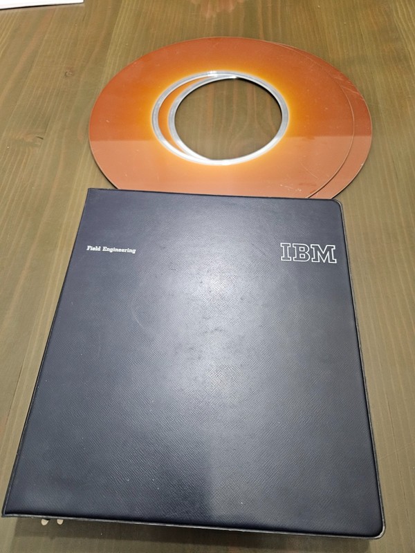 antique IBM computer manual