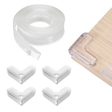 6.5 ft x 1.38 Inch Edge Corner Protector with 4 Corners, Clear