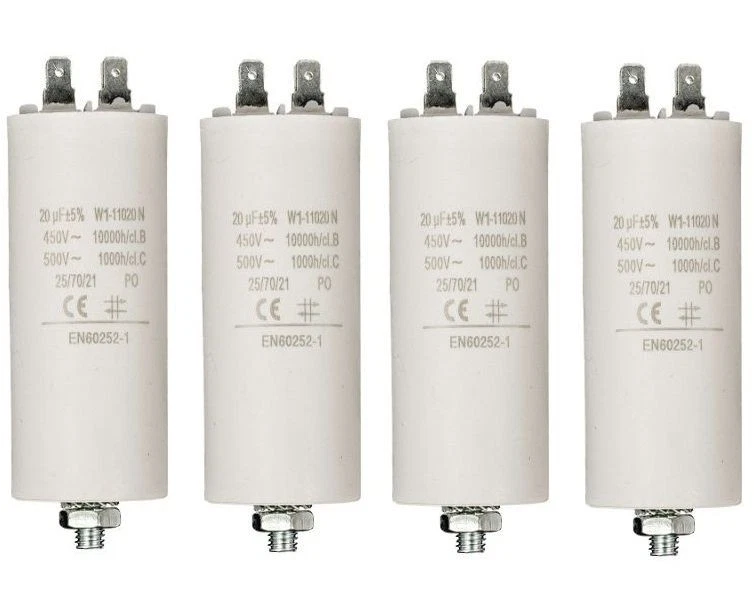 CBB60 Corsa Condensatore 20uF 450V AC 2 Cavi 50
