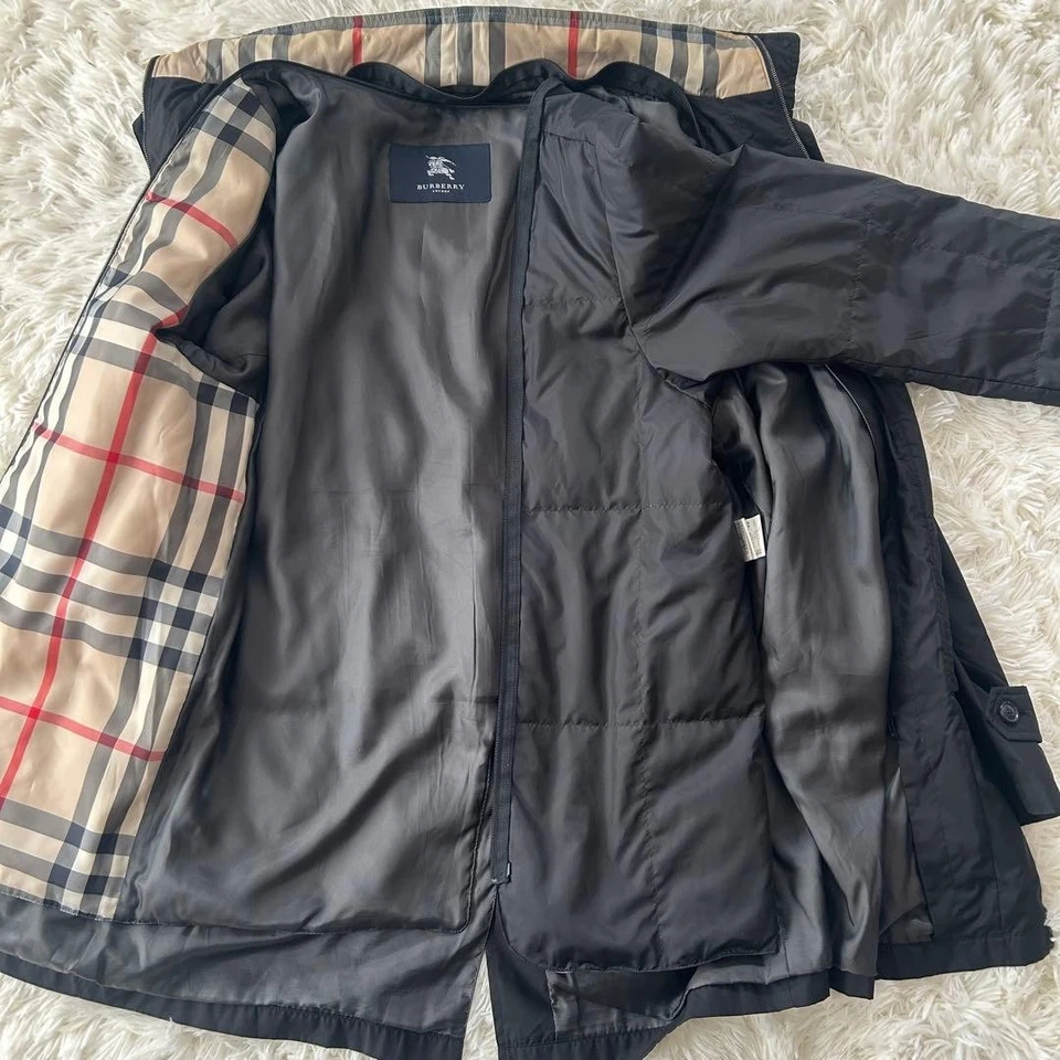 Abrigo Burberry London Balmacaan con forro a cuadros Nova hecho en Japón Foto 3 de 4