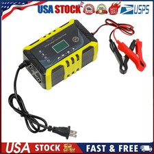 Car Battery Charger Heavy Duty 12V/24V Smart Automatic Intelligent Pulse Repair