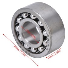 Image of 6Pcs Self Aligning Ball Bearing Double Row Radial Contact Mechanical Equipment A