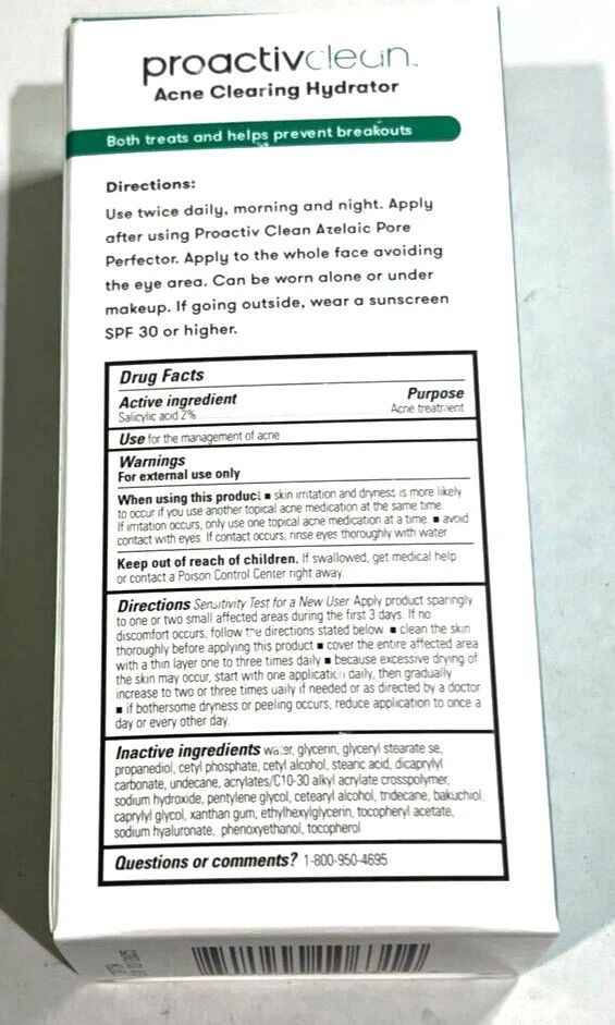 Expired Proactiv Clean Step 3 Acne Clearing Hydrator 3-oz (Lot of 80 Boxes) - Image 4 of 4