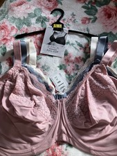 Marks And Spencer M&S 3 Pack Bra 38H Brand-New Full Cup Minimiser Blue/Pink