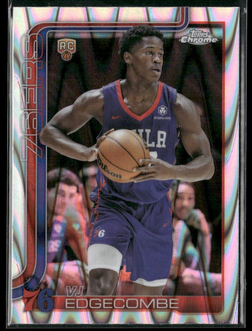 2025-26 Topps Chrome #253 VJ Edgecombe RayWave Refractor