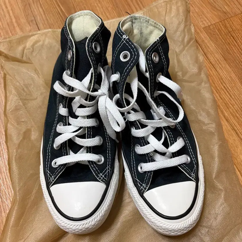 Converse Black High Top Sneakers Casual Unisex thumbnail 4