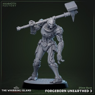 Forgeborn Unearthed - Warforged Fighter - Pose 3 | Mammoth Factory | D&D | 25mm