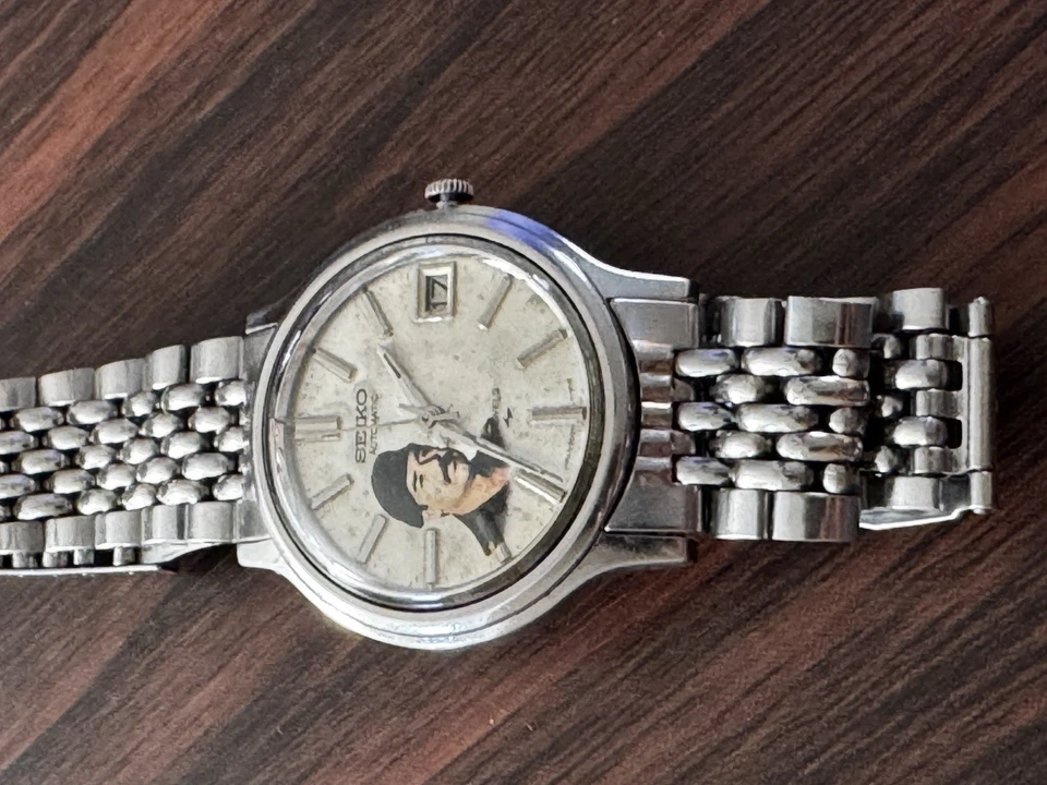 Reloj Seiko Vintage Años 70 Para Hombre Saddam Hussein Cuentas De Arroz Banda Automático Foto 3 de 4