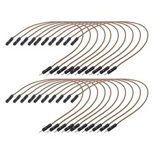 Male to Female 1Pin Breadboard Jumper Wire Ribbon Cable 20cm,20 Pcs Brown