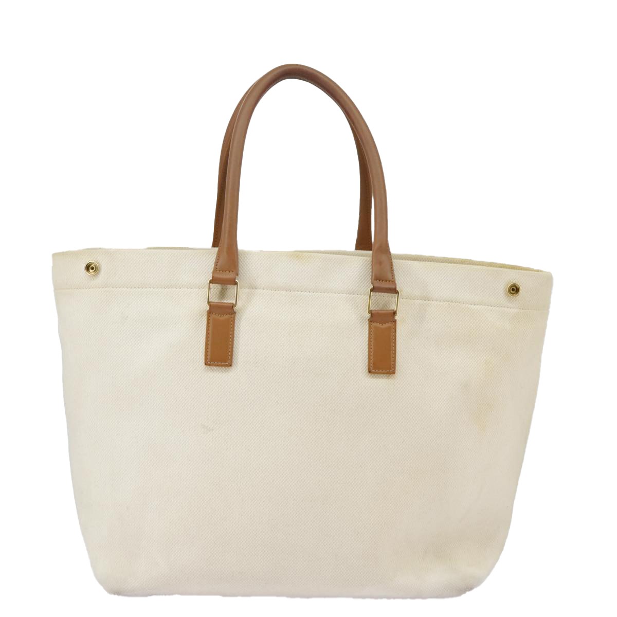 Céline Horizontal White Canvas Tote Bag Authentic | eBay