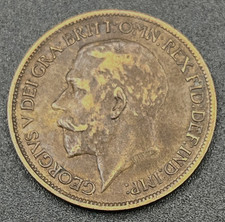 1918 Great Britain Half Penny 1/2 KM#809 Bronze Nice VF Very Fine World Coin