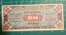 GERMANY  20 MARK 1944 P#195  AMC WWII, 9 Digit