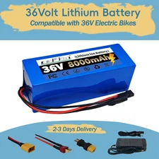 36V Ebike Battery 36volt 8Ah E-Bike Lithium Battery for Electric Bikes