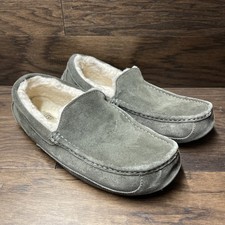 Ugg Ascot 1101110 Suede Wool Slip On Loafer Slipper Forest Night Men's Size 12