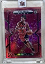 2021-22 Panini Obsidian - Jalen Green #152 Electric Etch Red Flood Color Match!