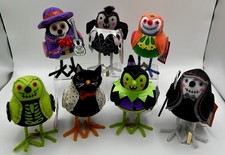 Target Spritz Halloween  D a De Los Muertos Birds Featherly Friends LOT OF 7