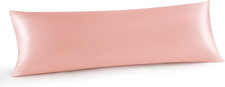 Body Pillow Cover with Zipper, Luxury Mulberry Silk Body Pillow Case 20X54 Inche