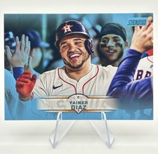 2025 Topps Stadium Club Yainer Diaz #26 Light Blue Parallel Houston Astros