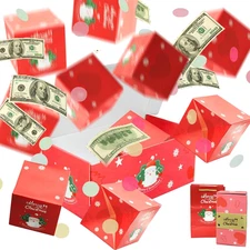 Surprise Gift Box Explosion for Money, Merry Christmas Surprise Box Gift Box Exp