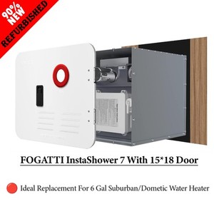 48,000BTU RV Tankless Water Heater W/15*18 Door & Controller For 6 Gal Suburban