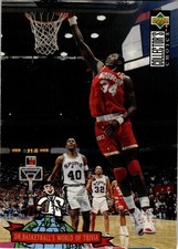 Hakeem Olajuwon 1994-95 Collector's Choice Basketball - #399 - Houston Rockets