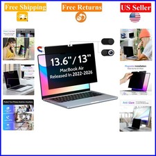 13.6 Inch Magnetic Privacy Screen for MacBook Air 2022-2026 Black