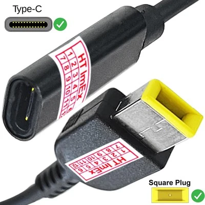 USB C Konverter Adapter Ladekabel für Lenovo B50-45 (MCD2GGE), B50-45 (59445371) - Bild 1 von 4