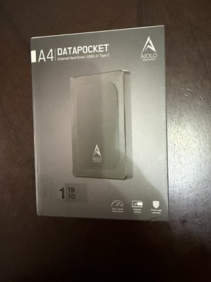 AIOLO Innovation A4 Datapocket 1TB External Hard Drive 