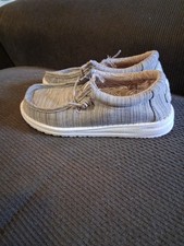 Hey Dude Wally Youth Blend Linen Stone US Youth Size K13 40159-270