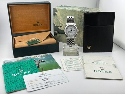 ROLEX OYSTER PERPETUAL DATEJUST 1988   REF. 16220 WATCH 36mm FULL SET ORIGINAL!!