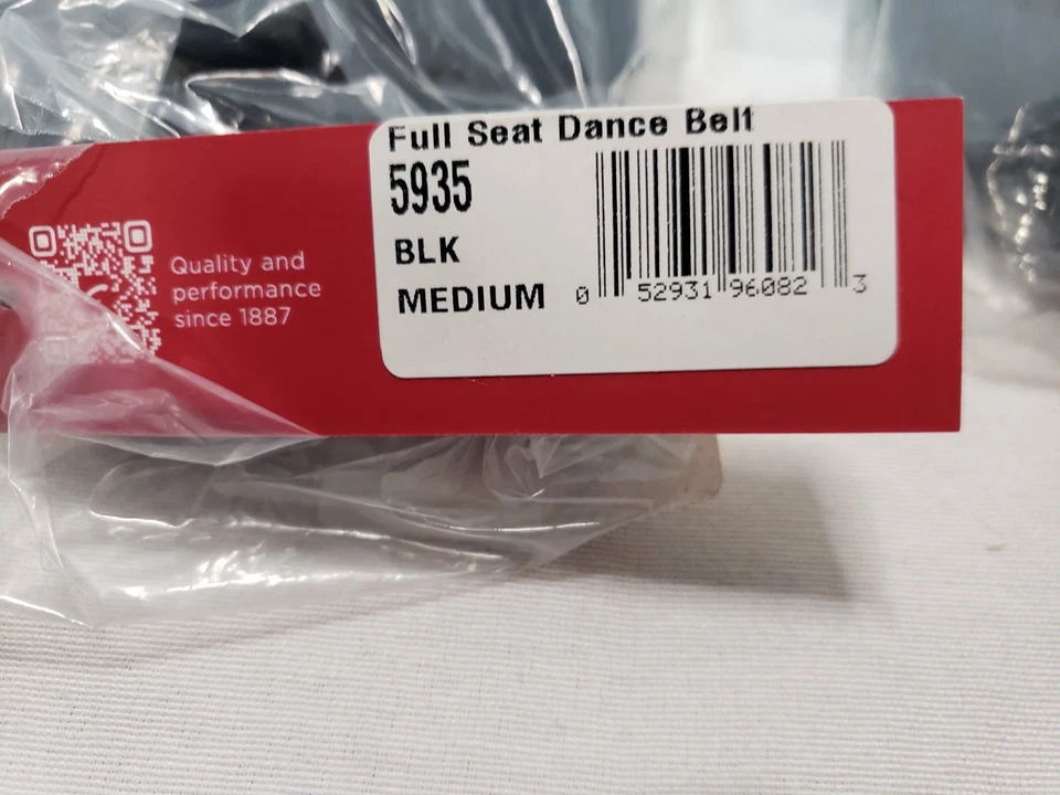 Cinturón de baile de asiento completo Capezio 5935 para hombre, negro, mediano Foto 4 de 4