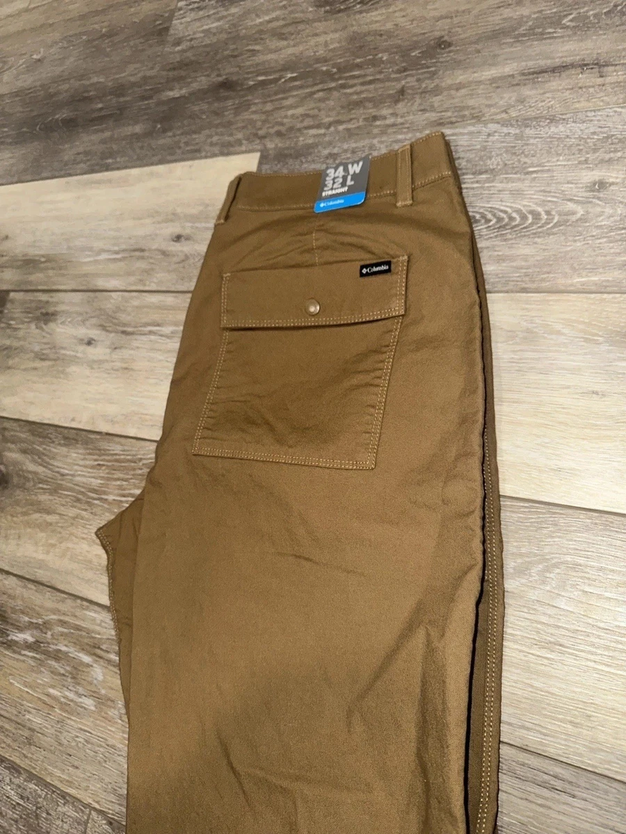 Pantalon Convertible Columbia Omni-Shade – Homme 34x30 – Beige – Nylon – Occasion
