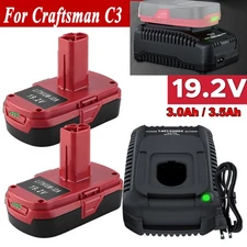 3500mAh 19.2V Diehard Li-ion Battery/Charger for Craftsman C3 11375 130279005