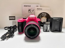PENTAX K-r 12.4MP Digital SLR Camera Pink Body w/18-55m Work From JAPAN