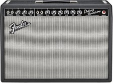 Fender '65 Deluxe Reverb Electric Guitar Tube Combo Amplifier, 22W, Black