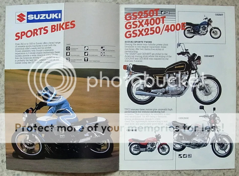 SUZUKI POWER & SPORT Motorcycles Sales Brochure 1984 XN85 TURBO GS850G GSX1100EF - Image 2 of 4
