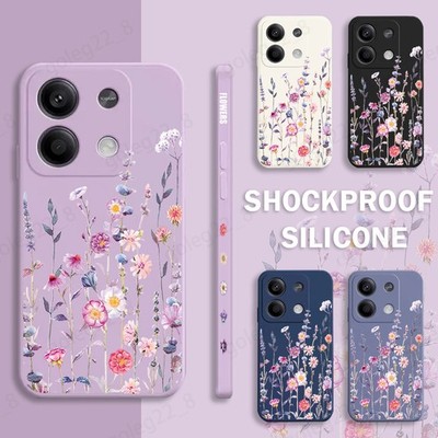 Hülle für Xiaomi Redmi Note 14 13 12 11 Pro 14T stoßfest Blumenmuster TPU Cover