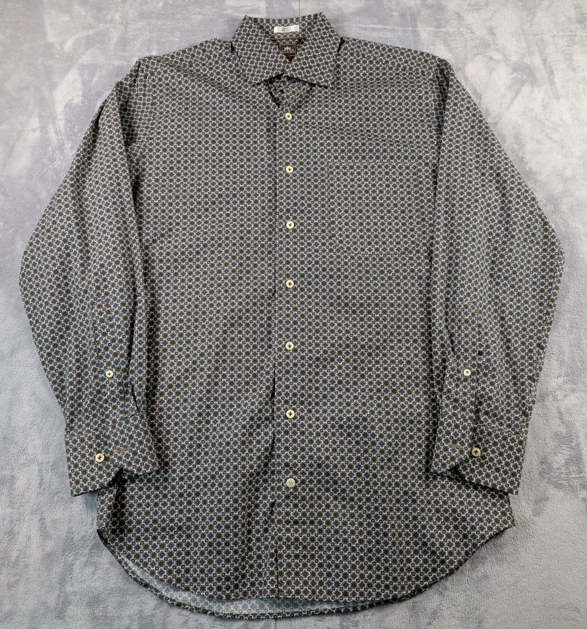 Peter Millar AOP Geometric Pattern Cotton Long Sl… - image 2